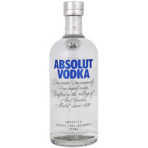Водка Absolut 40% 1 л